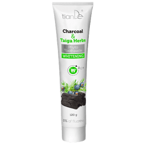 Избелваща фитопаста с дървесен въглен „Dr. Taiga”, 120 гр.